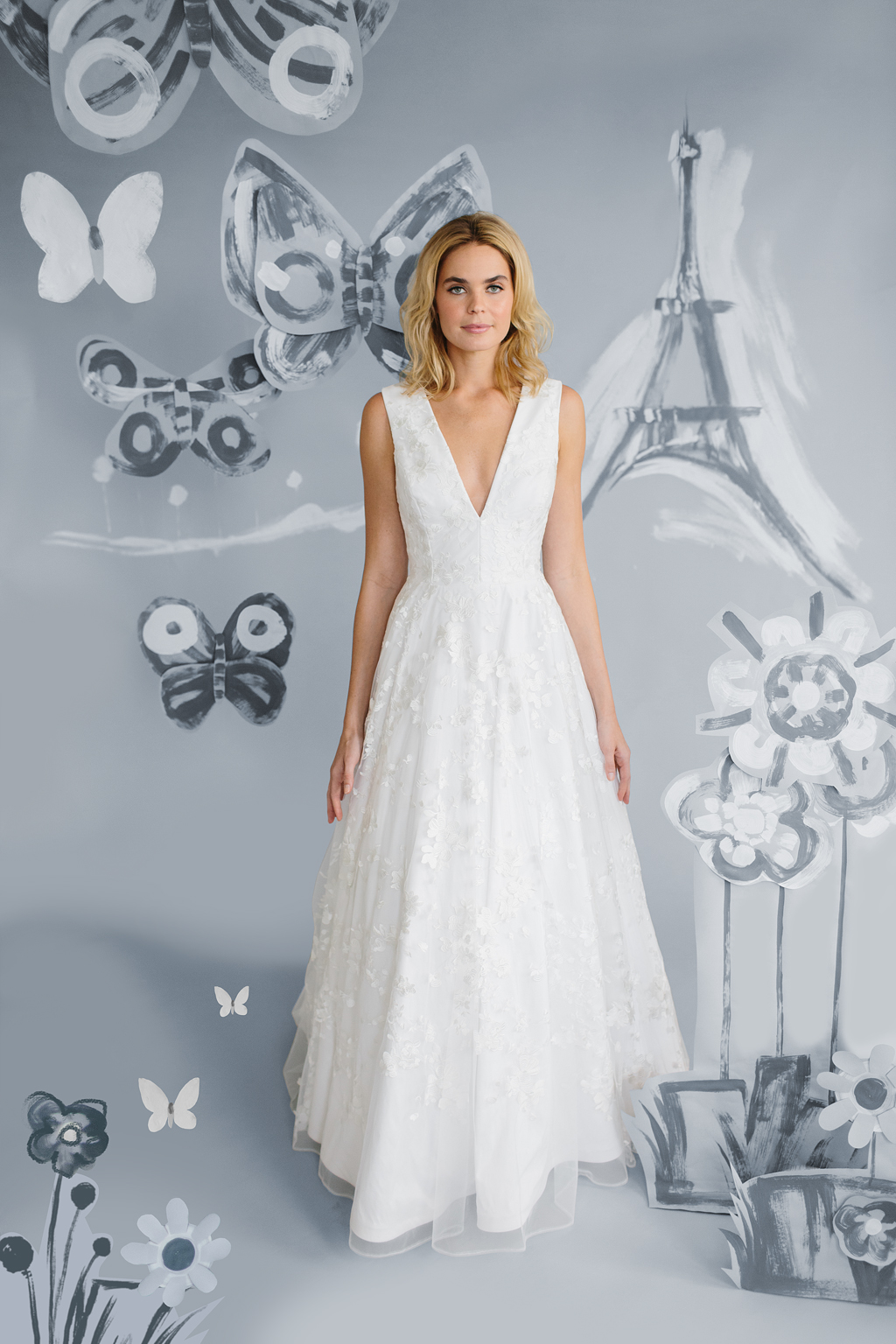 venice lace bridal gown Delphine
